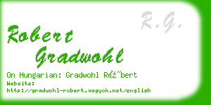 robert gradwohl business card